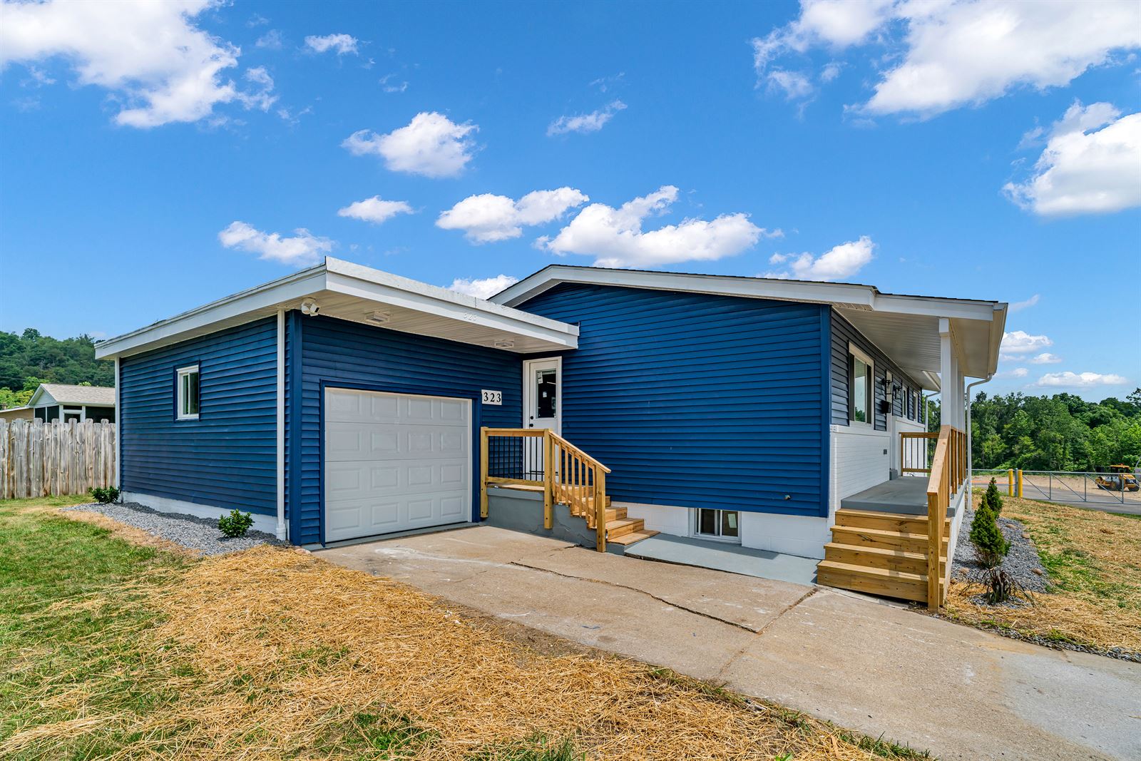 323 Olivia Dr, Beaver PA — completed full renovation, navy modern exterior